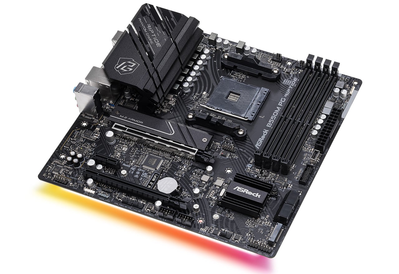 B550M PG Riptide | ASRock マザーボード AMD B550チップセット | 株式