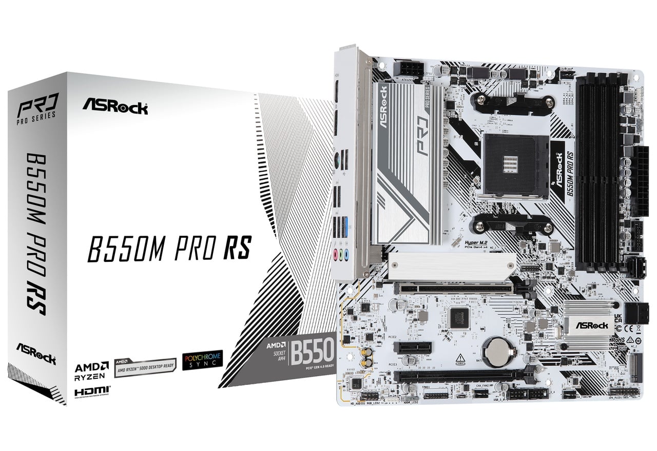 B550M Pro RS | ASRock マザーボード AMD B550チップセット | 株式会社
