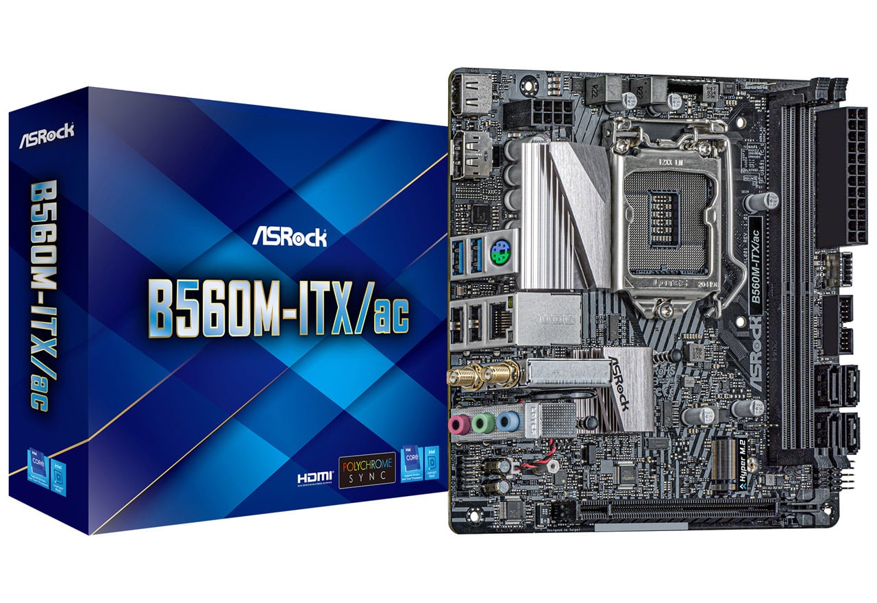 B560M-ITX/ac | ASRock マザーボード Intel B560チップセット | 株式