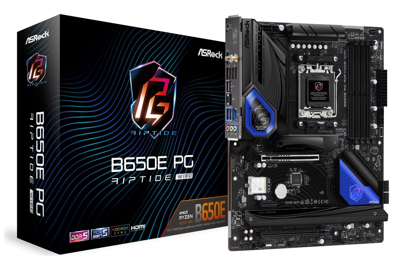 B650E PG Riptide WiFi | ASRock マザーボード AMD B650チップセット