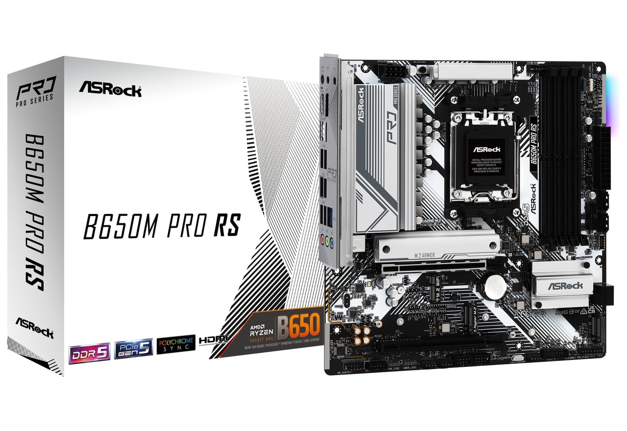 B650M Pro RS | ASRock マザーボード AMD B650チップセット | 株式会社