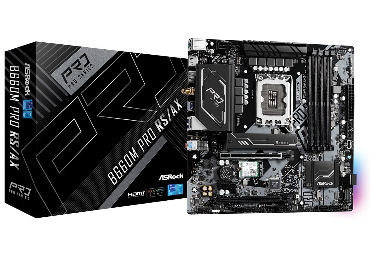 B660M Pro RS/ax | ASRock マザーボード Intel B660チップセット