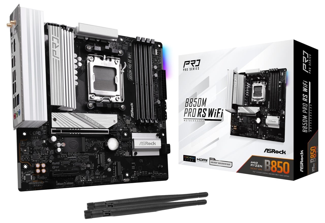 B850M Pro RS WiFi | ASRock マザーボード AMD B850チップセット