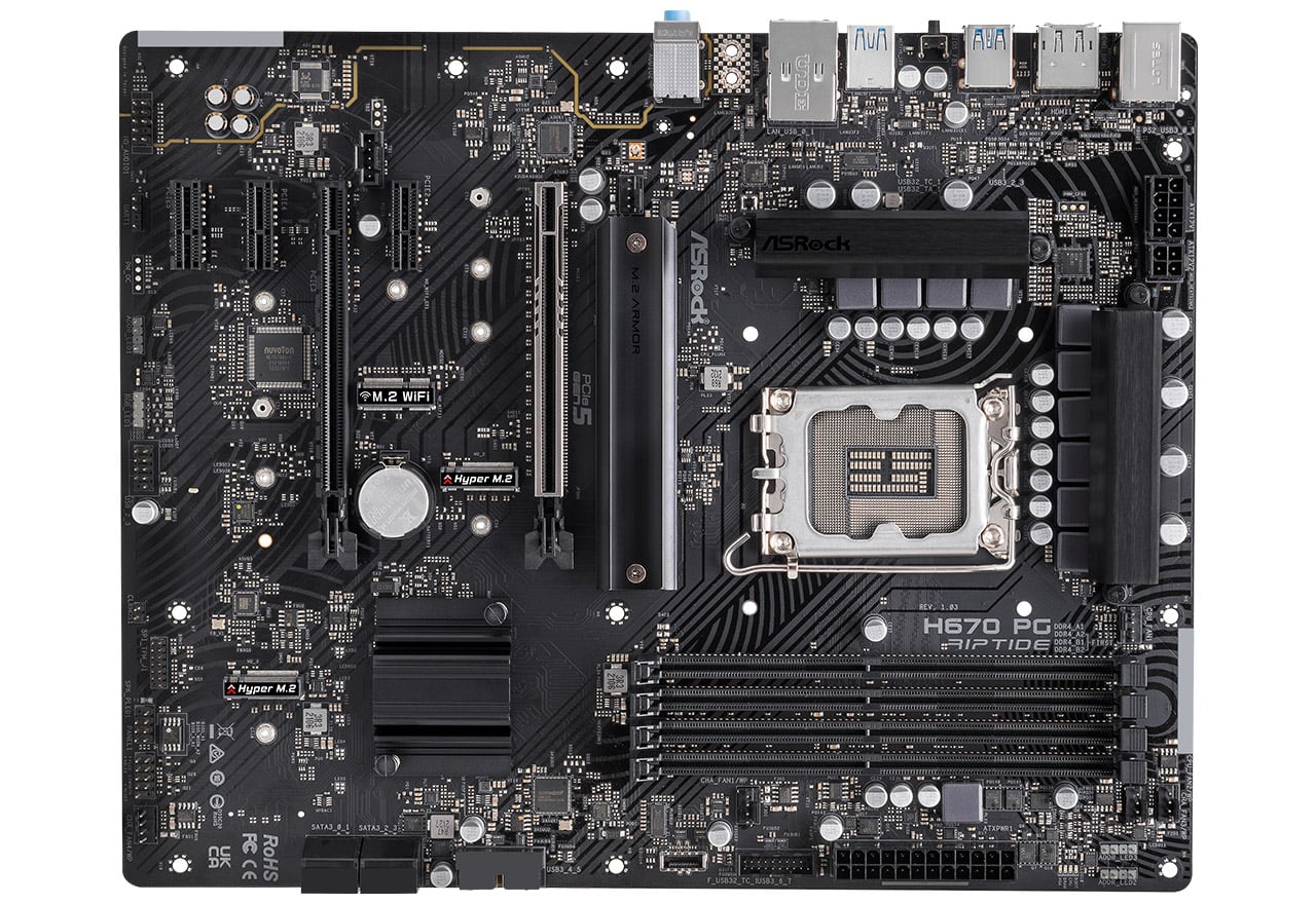 H670 PG Riptide | ASRock マザーボード Intel H670チップセット