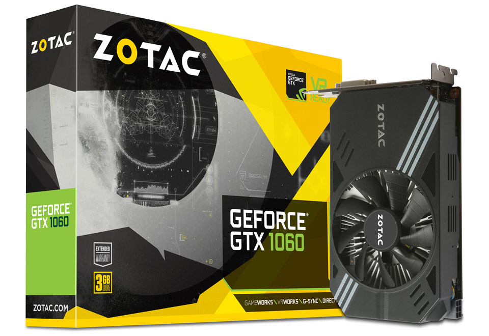 ZOTAC GeForce GTX 1060 3GB Mini | ZOTAC NVIDIA グラフィックボード