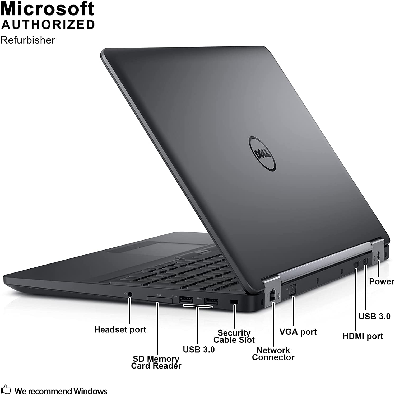 Dell Latitude E5570 16-Inch LED Notebook (Intel Core i5-6300U