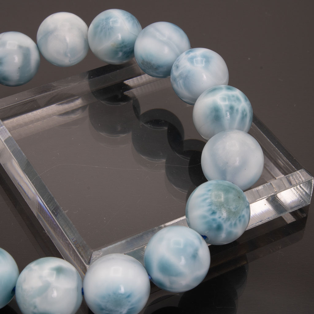 ラリマー ドミニカ共和国産 パワーストーン 天然石ブレスレット