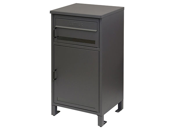 PBX-047 宅配ボックス付ポスト MOJYU Gioele ジェエレ ダークグレー