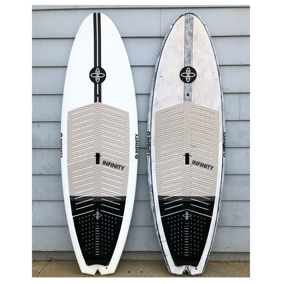 infinity インフィニティ ハンドシェイプのサーフボード,スタンド