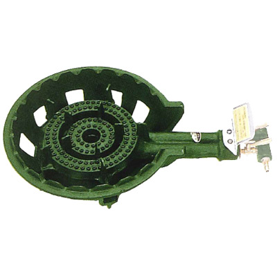 鋳物コンロ 2連コンロ(種火付)LPガス※メーカー直送品 - 大工道具・金物