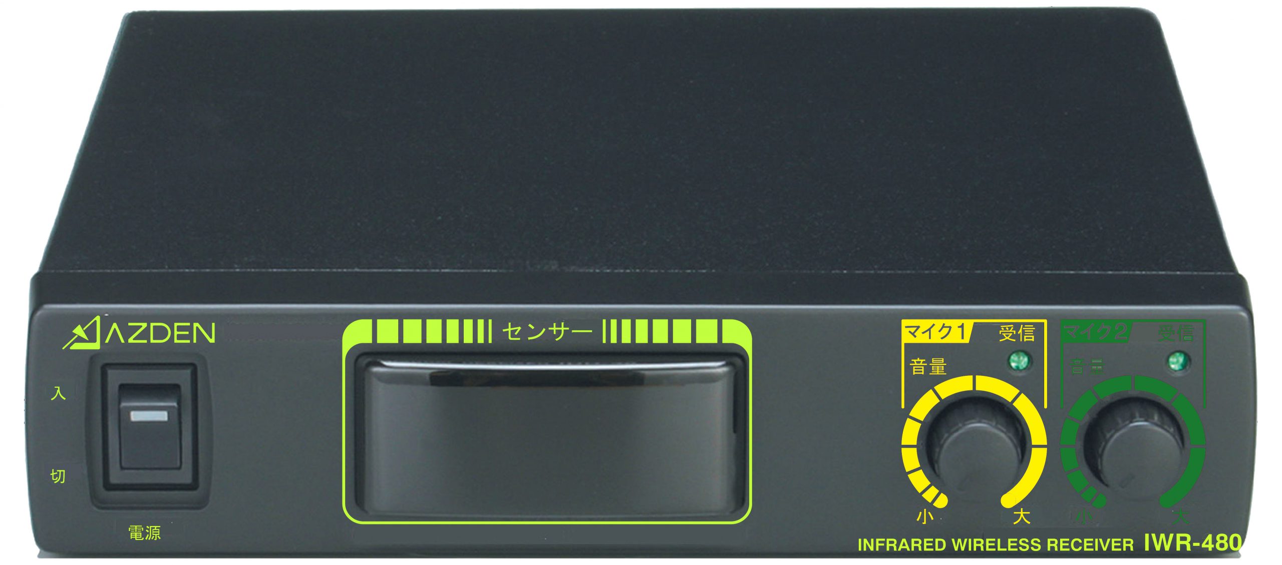 IWR-480 (CH3/CH4) ハーフラックマウント赤外線ワイヤレスレシーバー