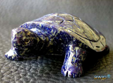 ラピスラズリの亀 Q-18/天然石 パワーストーン専門店 awjp