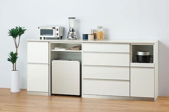 ロータイプの食器棚カタログ〜「ユニット式」を活かしてお好みの