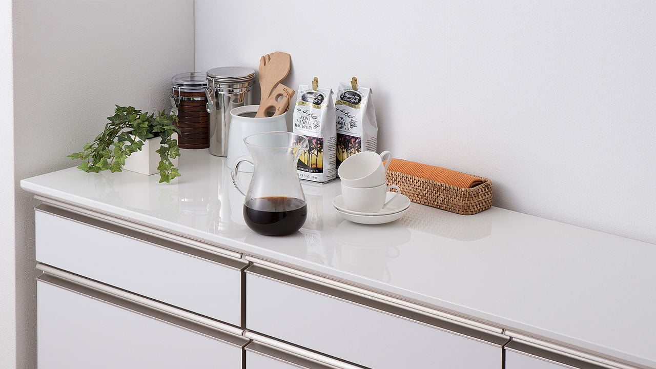 ロータイプの食器棚カタログ〜「ユニット式」を活かしてお好みの