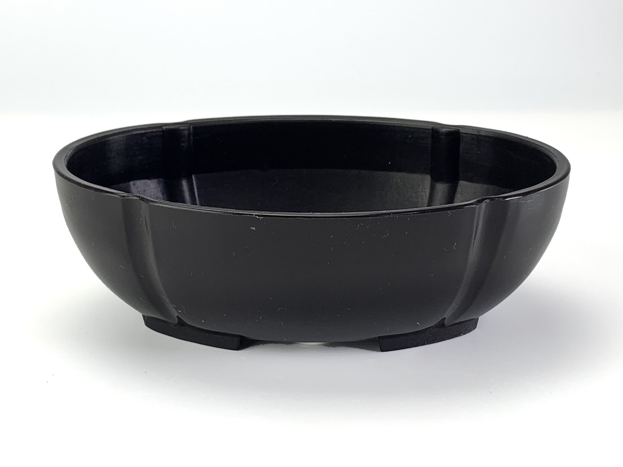 プラ鉢 5号 小判型浅鉢 こげ茶 幅15.5cm×奥行11.1cm×高さ5.1cmの販売