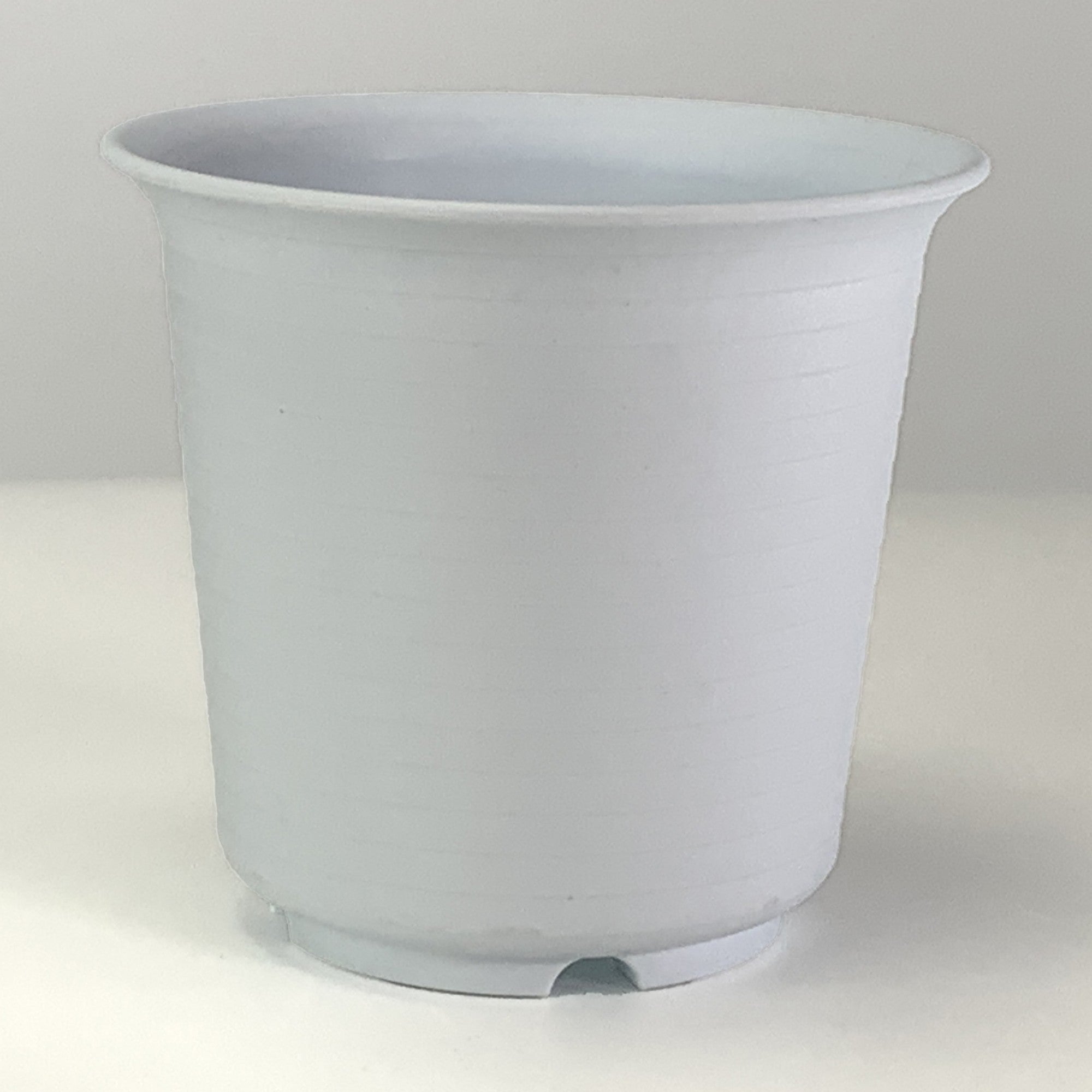 プラ鉢 3.5号 スタンダード丸鉢 ホワイト TB35穴有 幅10.4cm×高さ9.6cm