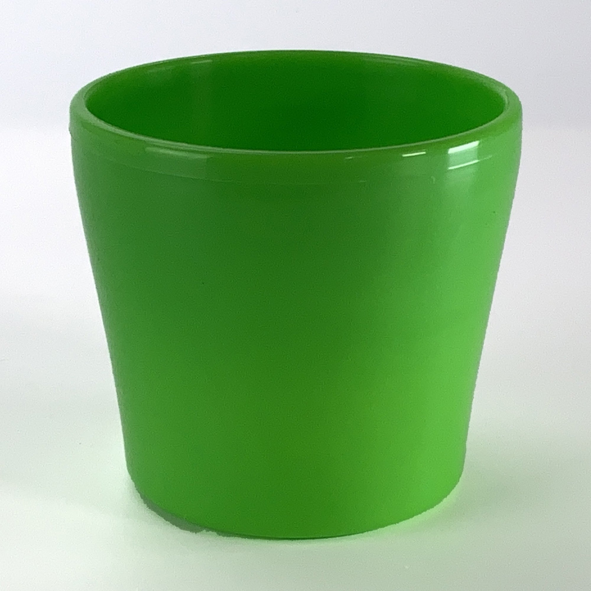 プラ鉢 2.5号 ミニラウンド鉢 グリーン 幅8.5cm×高さ7.7cm の販売