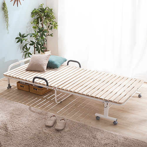 凹凸感を軽減した 折りたたみ桐すのこベッド (シングル)の詳細 | 日本