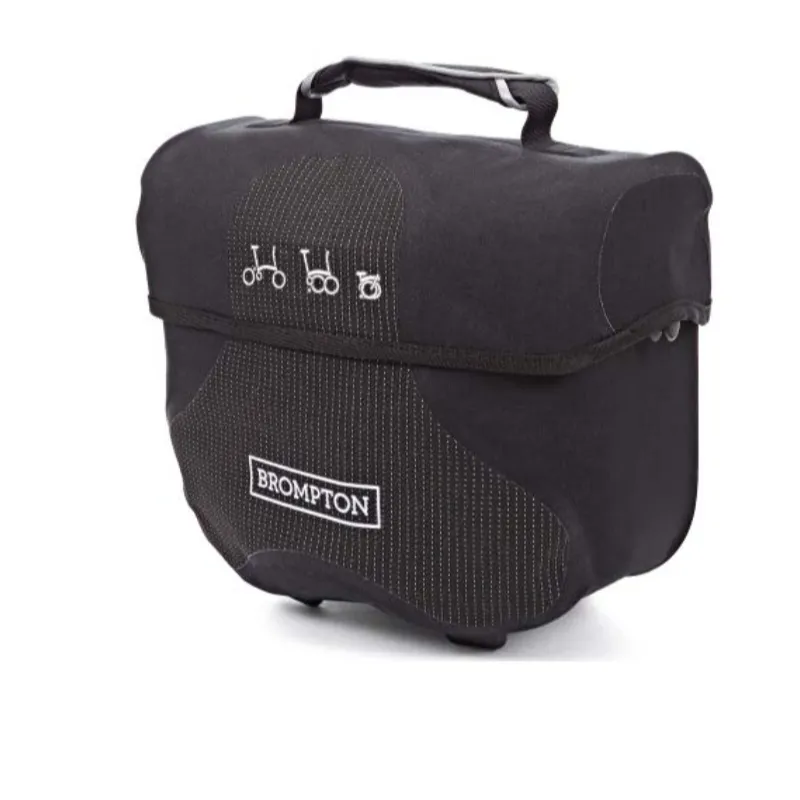 Brompton Mini O Bag in Black-reflective