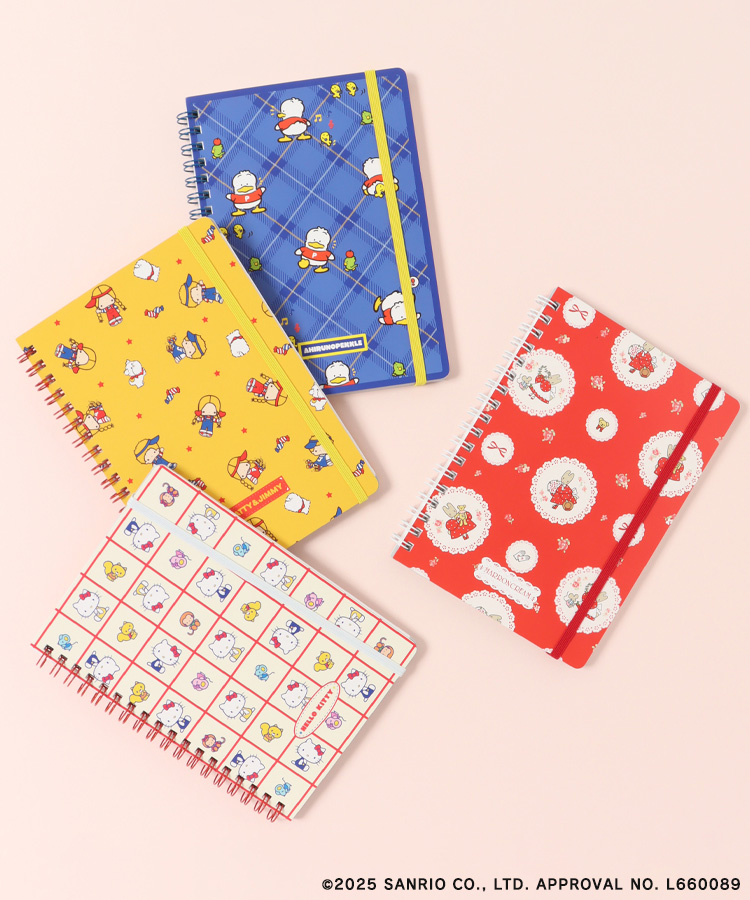 レトロサンリオキャラクターズWリングノートB6 ノート 文房具