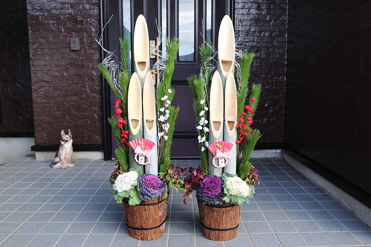 門松 1.2m 笑い竹タイプ 通販 販売｜観葉植物のブルーミングスケープ