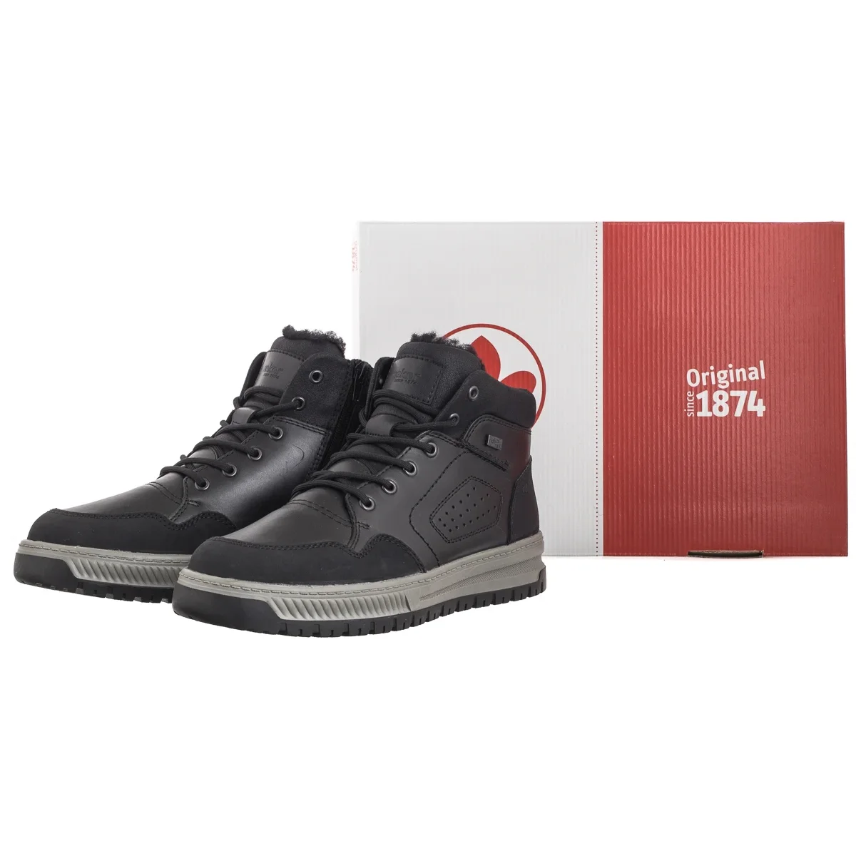 Trzewiki Rieker Czarne 38544-00 Black w ButSklep.pl