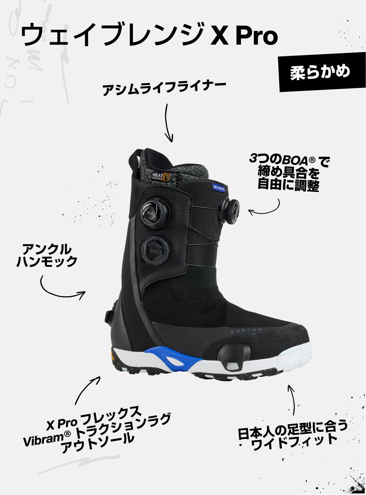ウィメンズ Burton ウェイブレンジ X Pro Step On® ワイド