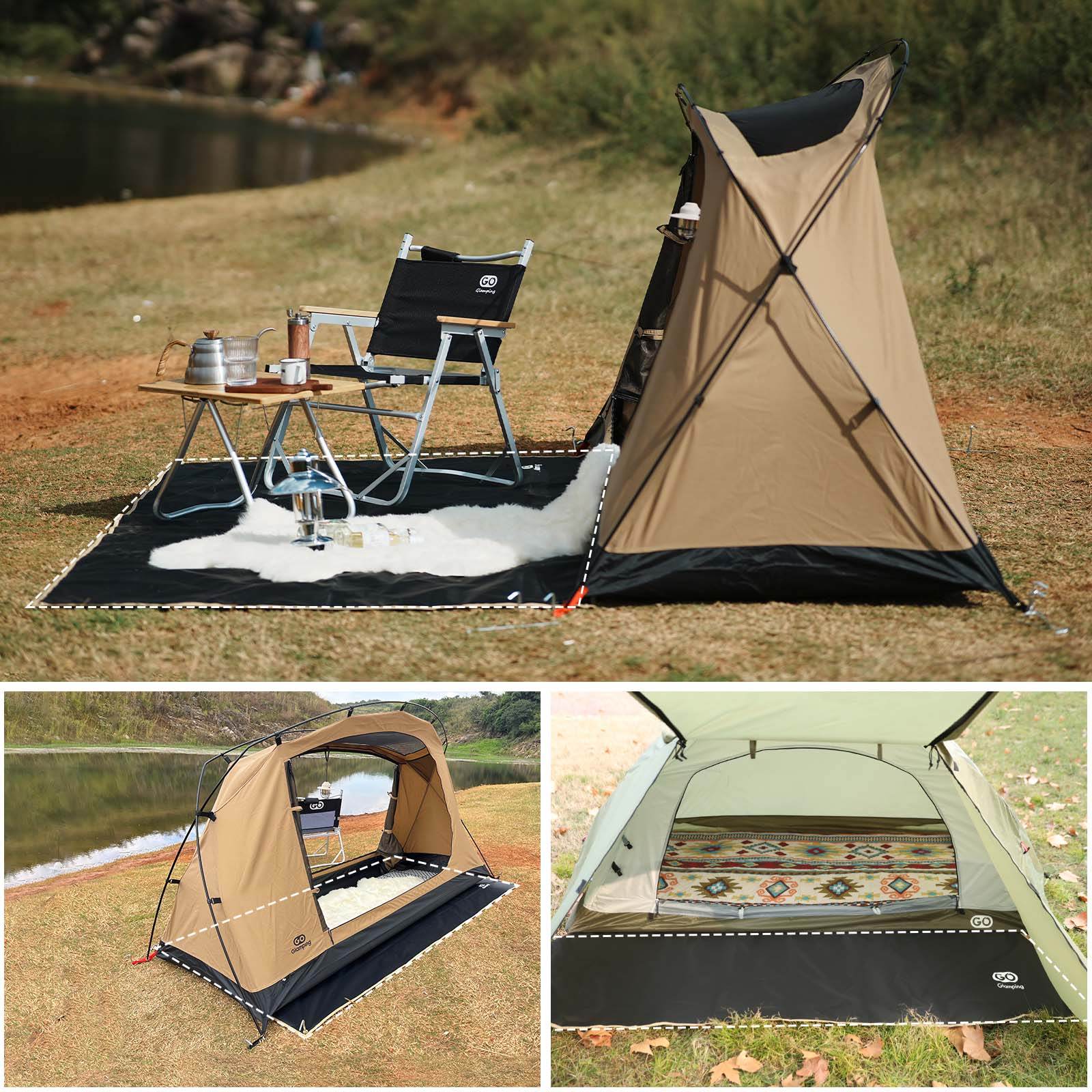 GOGlamping 四角グランドシート テントシート
