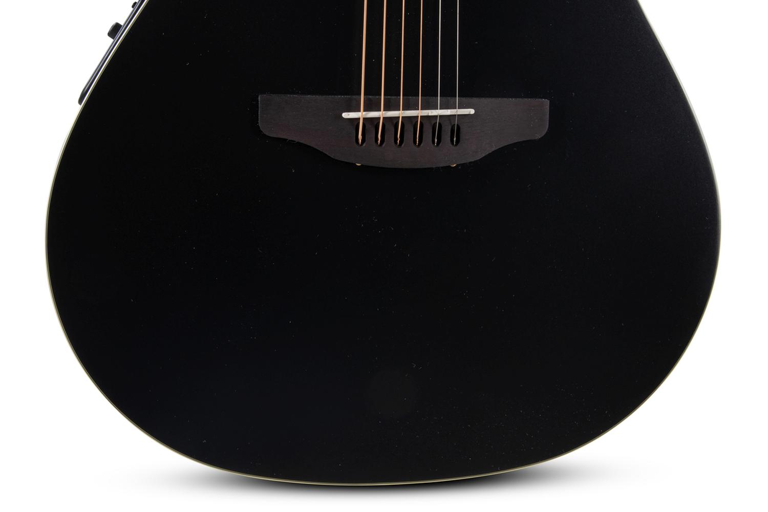 Ovation Celebrity Deluxe E-Acoustic Guitar CDX40-5-G, Black Satin