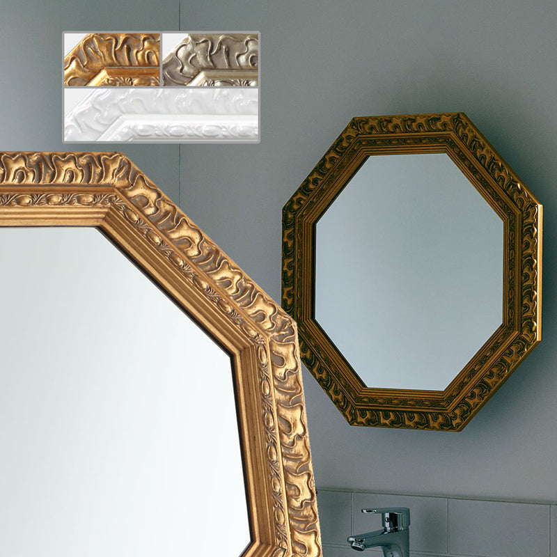 アンティーク調ミラー 八角 ミラー ドレッサー おしゃれ ぼん家具