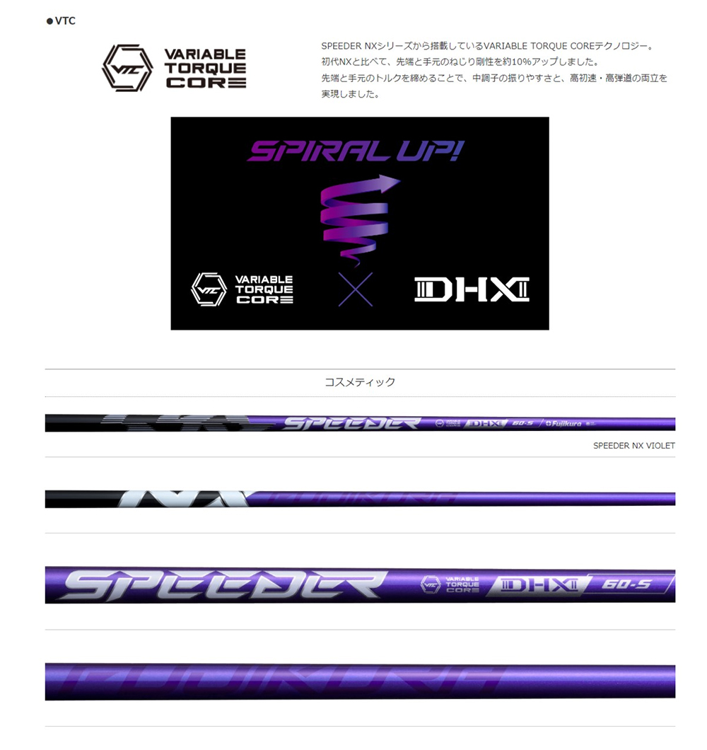 ジオテックゴルフ公式通販サイト / スピーダー NX バイオレット 50