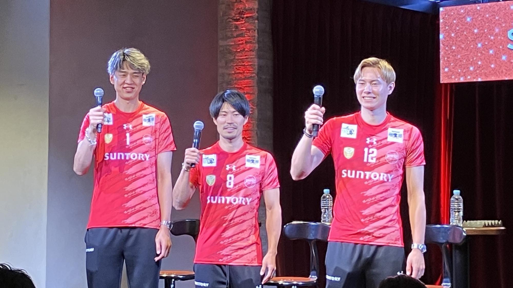 日本代表選手の髙橋藍、小野寺太志、関田誠大が登場！ 「サントリー