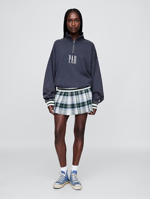 Gap × Malbon Heavyweight Logo Quarter-Zip Pullover | Gap