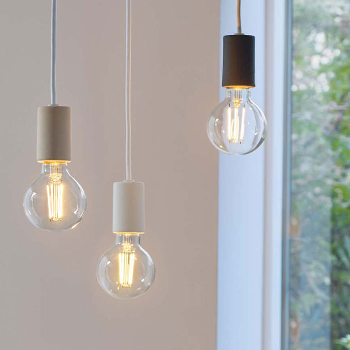 Material 瀬戸焼・白色 ペンダントライト｜ダクトレール用｜照明の