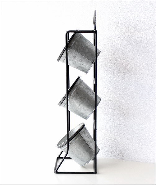 フラワーポット 鉢カバー おしゃれ アイアン ブリキ バスケット