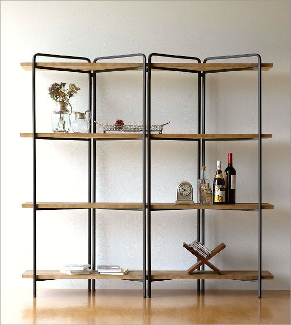 飾り棚 おしゃれ シンプル ディスプレイラック 木製 本棚 スリム 薄型