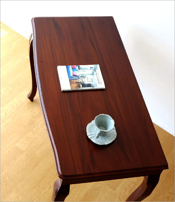 JAMページ 猫脚 アンティーク マホガニー家具 サイドテーブル 開梱設置