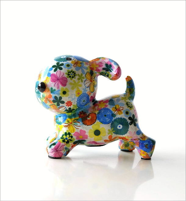 貯金箱 おしゃれ かわいい 陶器 イヌ 犬 オブジェ 置物 可愛い 動物