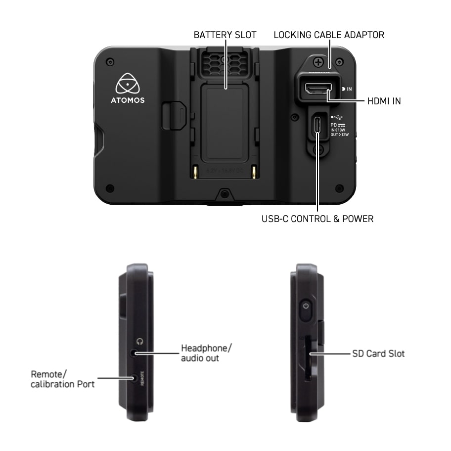 ATOMOS SHINOBI バッテリー4個セット Amazon.com: Atomos 5