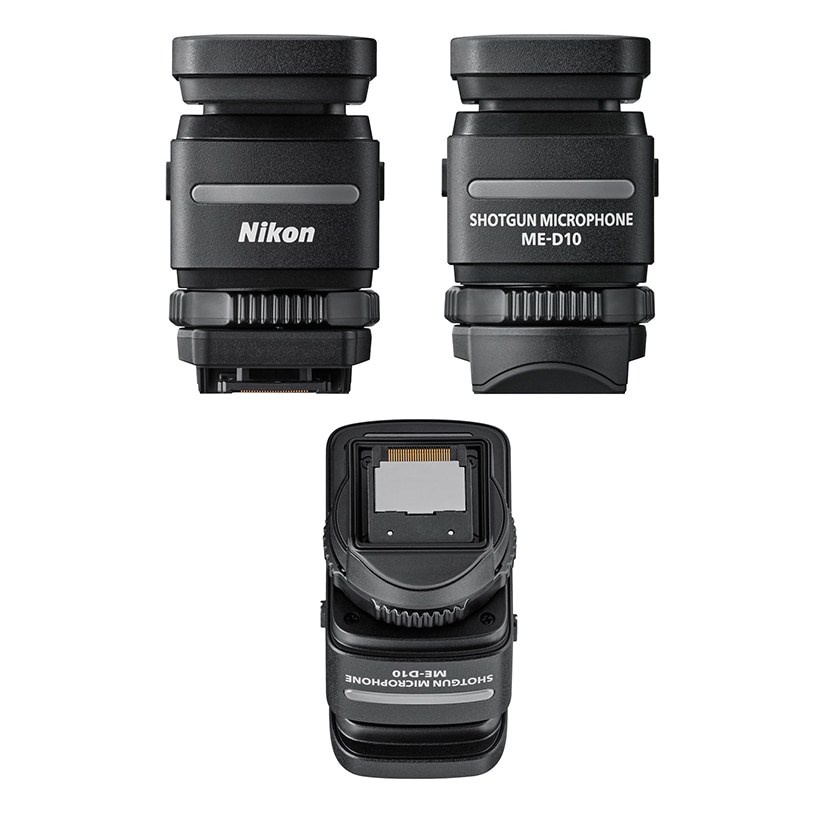 Nikon(ニコン) ショットガンマイクロホン ME-D10: マイク/音響機材 銀