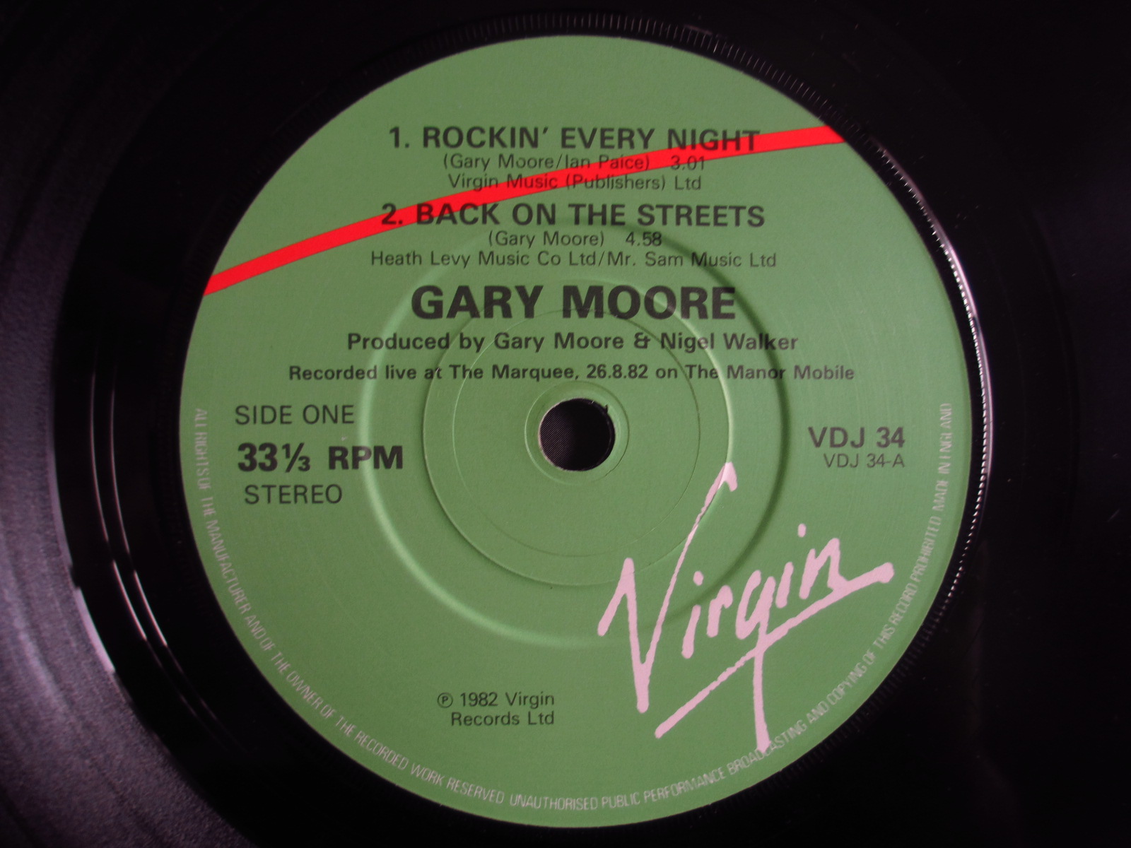 Gary Moore / Corridors Of Power - Guitar Records