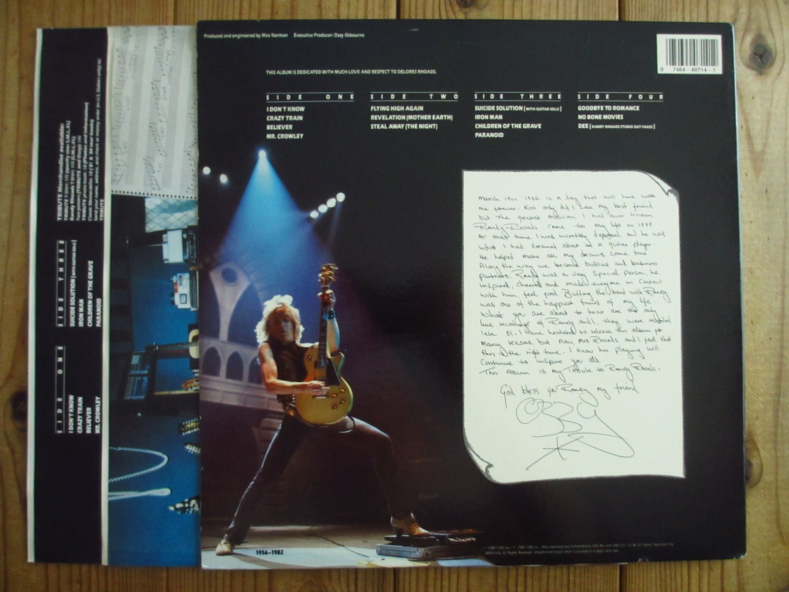 Ozzy Osbourne, Randy Rhoads / Tribute - Guitar Records