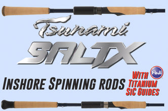 Tsunami SaltX Inshore Spinning Rods – Grumpys Tackle