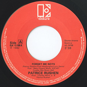 Patrice Rushen / Forget Me Nots(7inch) / Elektra 1982 オランダ盤
