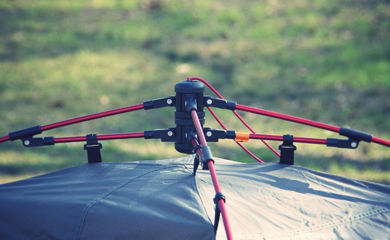 ワンタッチテントの機構部分と骨組みの少しマニアックな話 - DOD