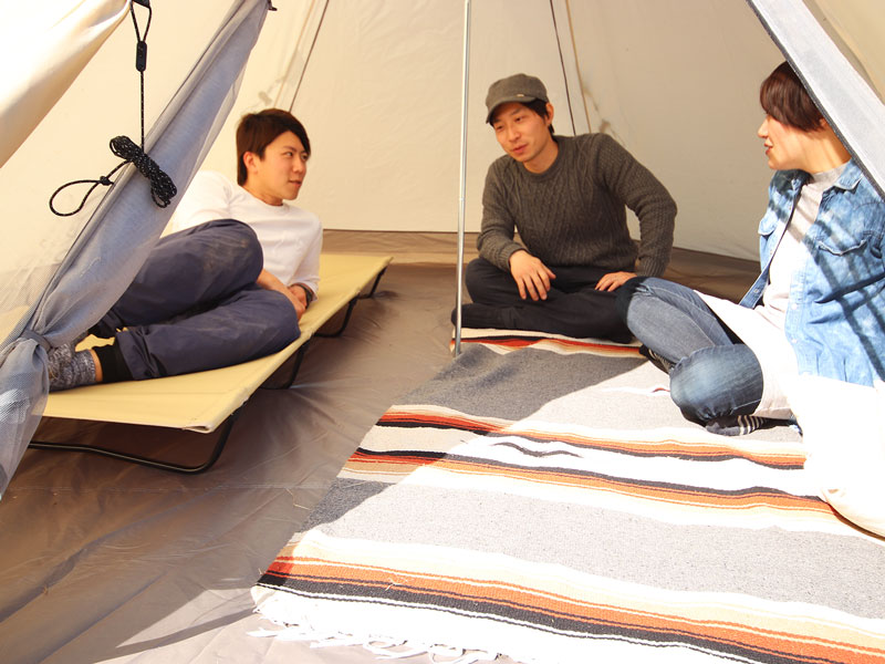 販売終了】ワンポールテントM（ベージュ） T5-47-BG - DOD（ディーオー