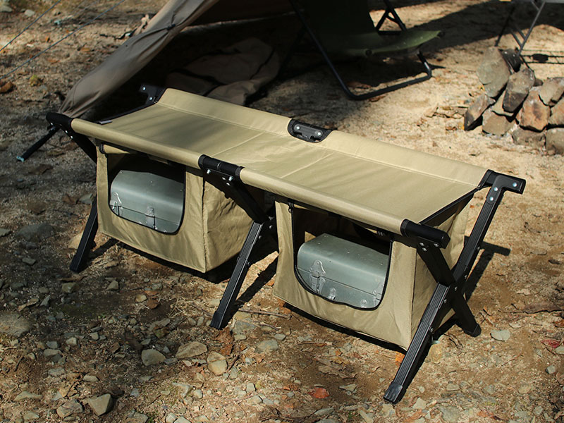 販売終了】ストレージベンチ（カーキ） FS2-246M - DOD（ディーオー