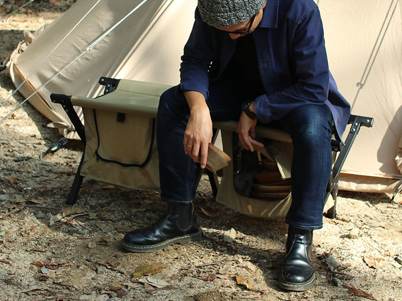 販売終了】ストレージベンチ（カーキ） FS2-246M - DOD（ディーオー