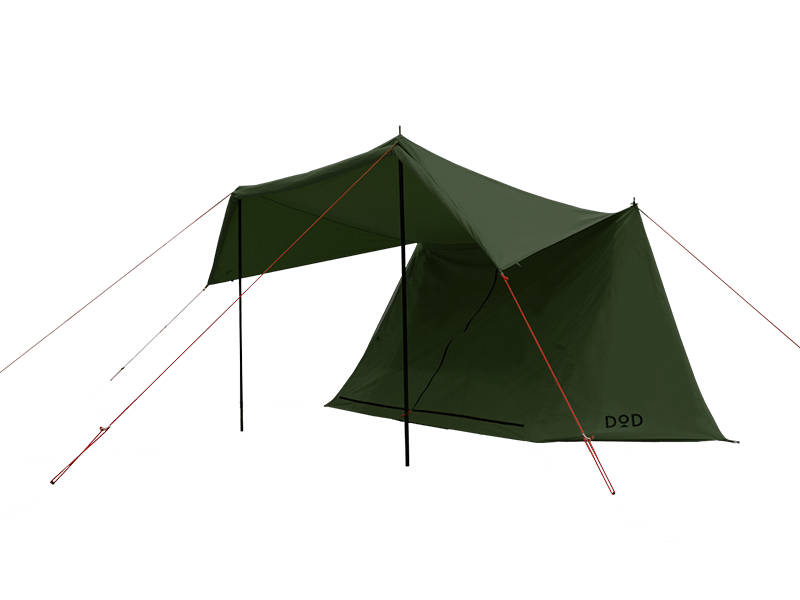 販売終了】パップフーテント2（カーキ） T2-670-KH - DOD（ディーオー