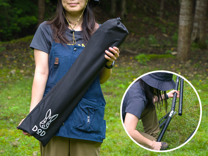 販売終了】ハンモックスタンド HS1-861-BK - DOD（ディーオーディー